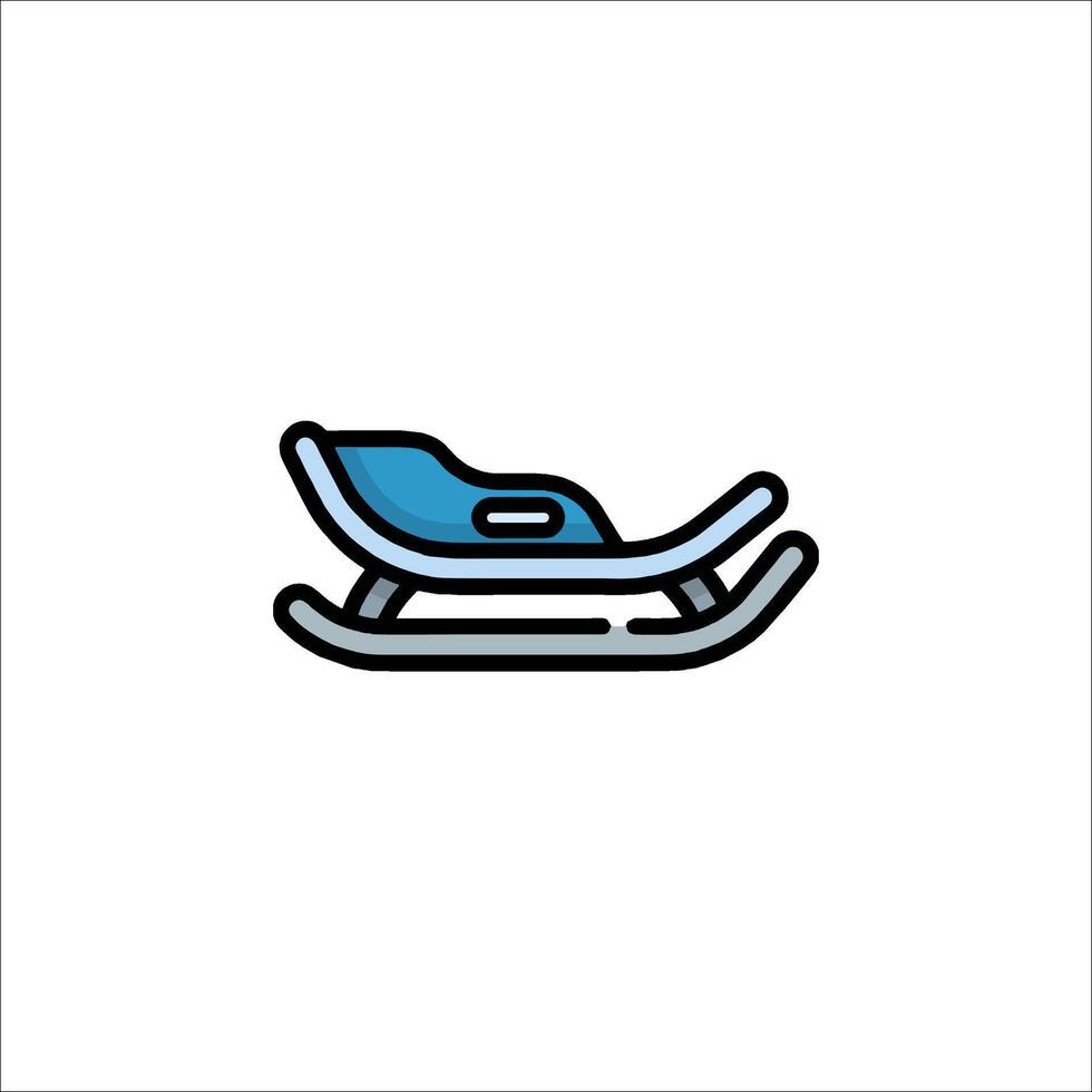 Sled icon illustration vector