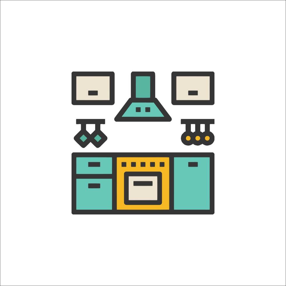 Kitchen icon illustration vector