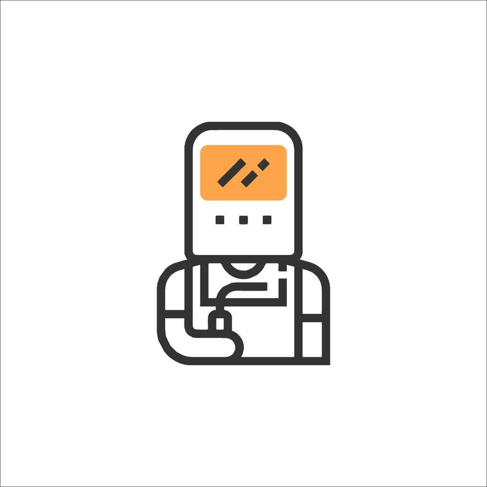 Welder icon, line icon, illustration vector