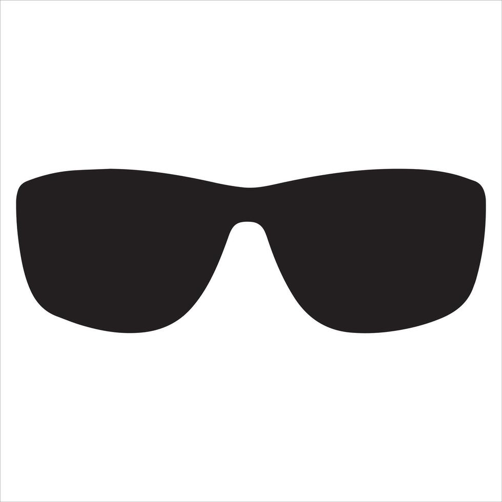 Sleek Sunglasses Silhouette Design Concepts vector
