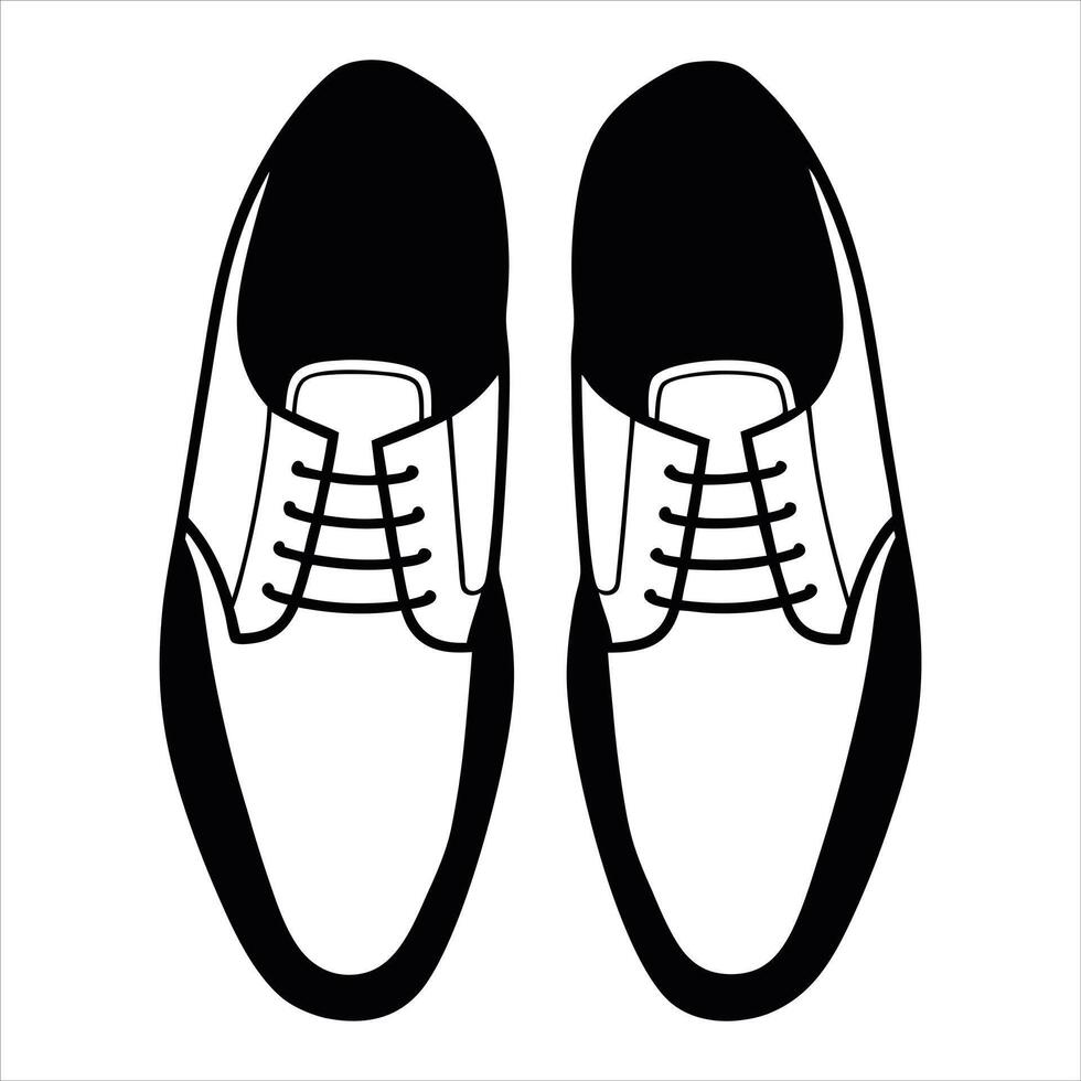 Minimalist Man Shoes Design for Visual Appeal vector