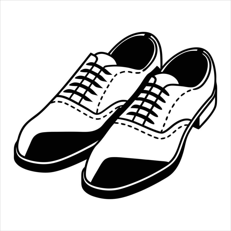 Stylish Man Shoes Illustration Design for Trendsetters vector