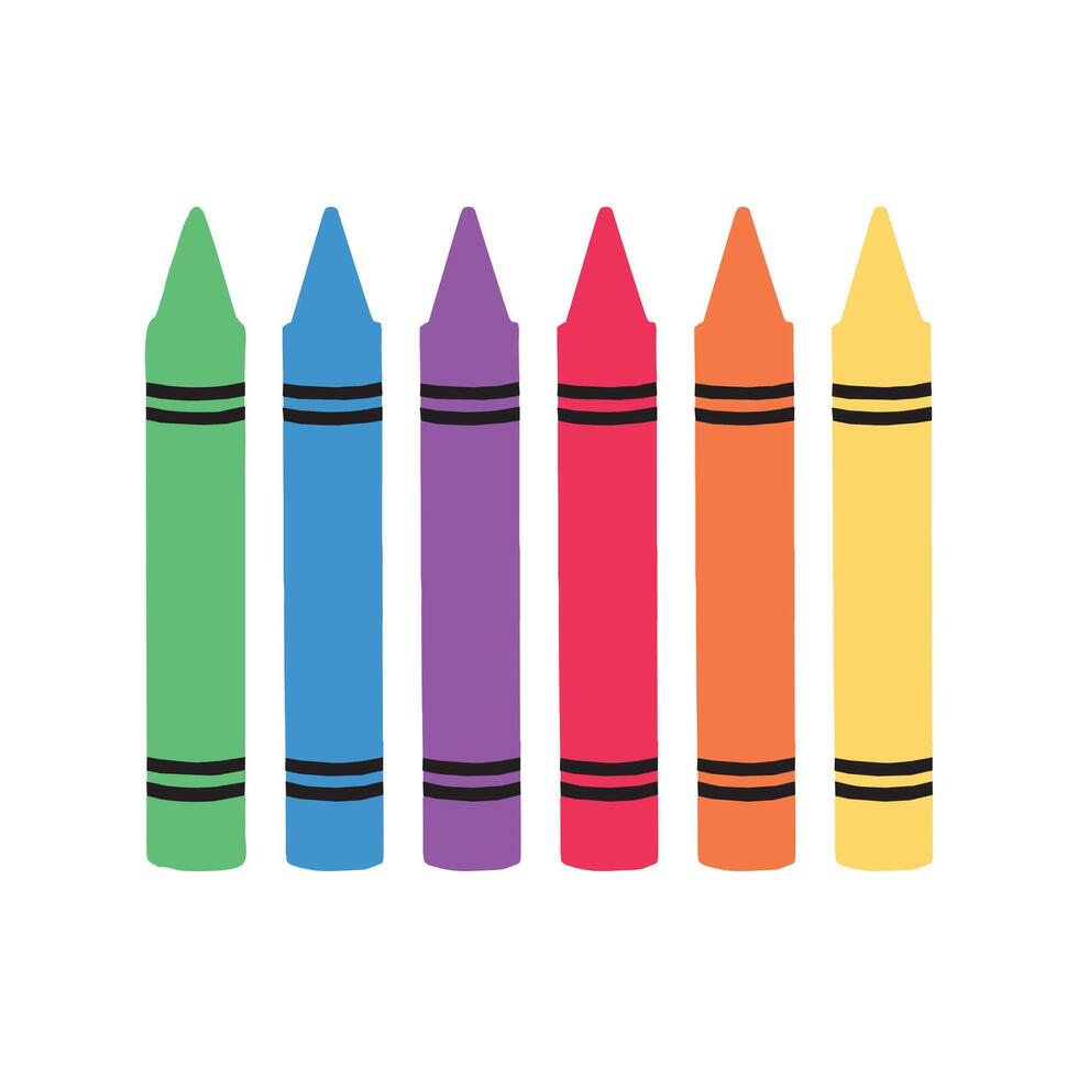 Colorful Pencil Drawing Bundle for Teachers vector