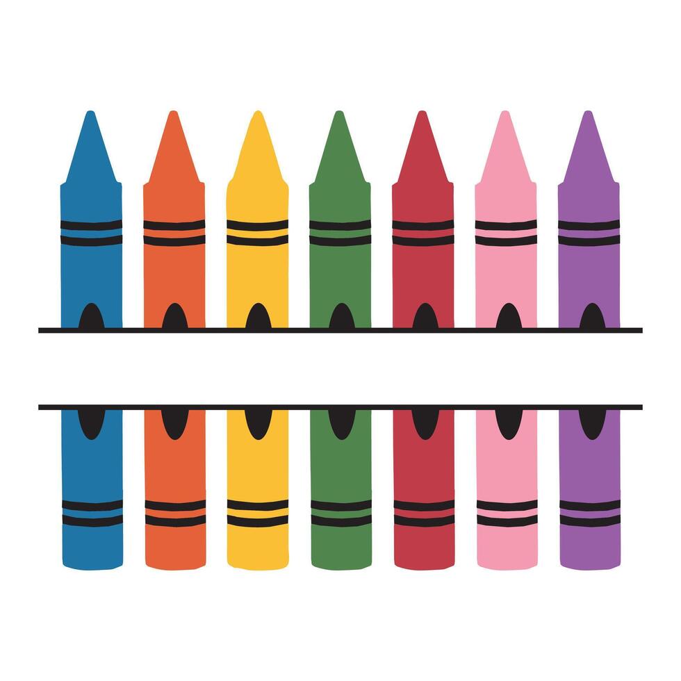 Bold and Colorful School Pencil Bundle vector