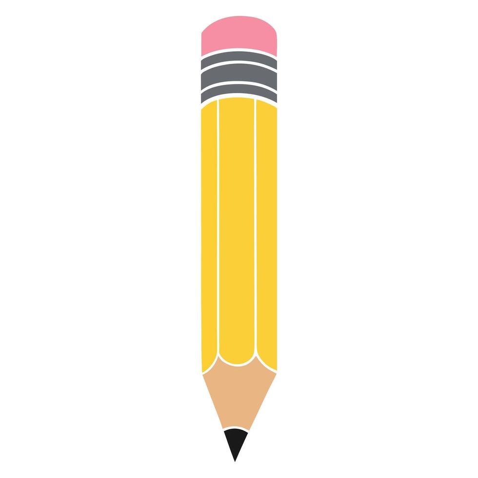 PrintCreative School Pencil Drawing Design vector