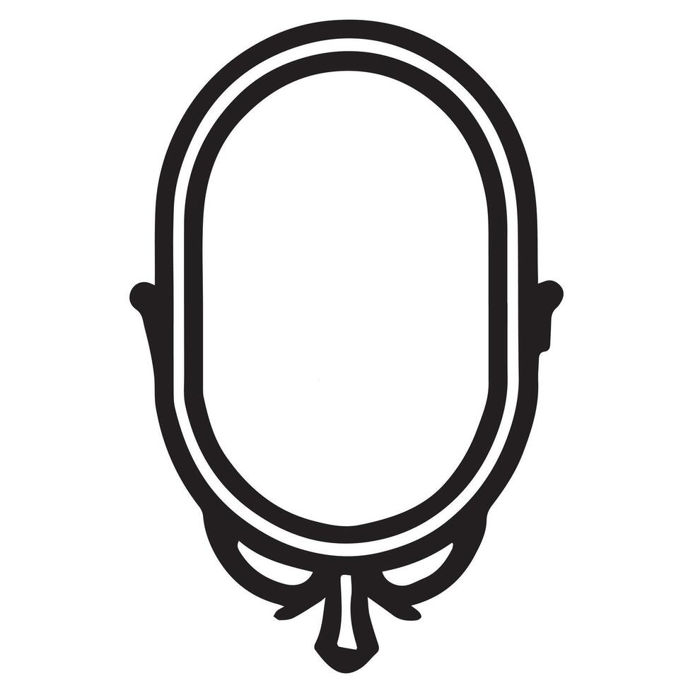 Ghostly Silhouette Gothic Mirror Reflection vector