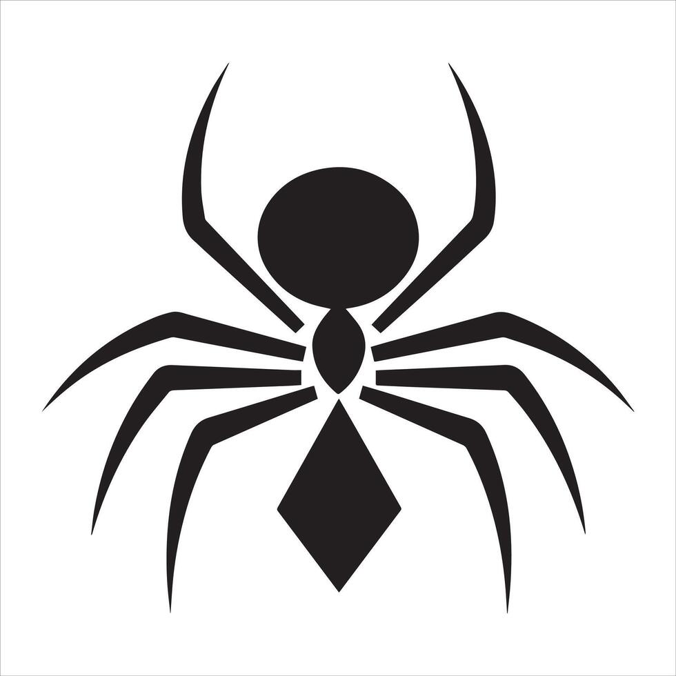 Intricate Spiderweb Silhouette for Versatile Use vector