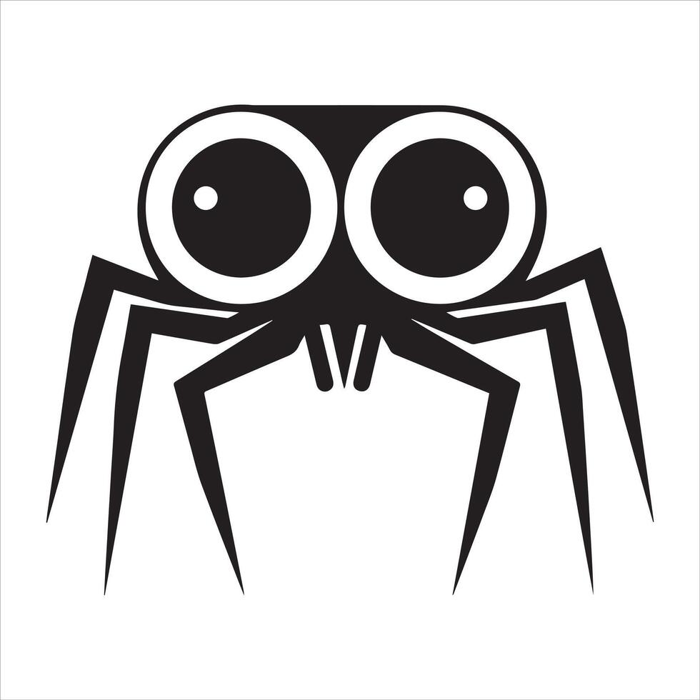 Artistic Spiderweb Silhouette Graphic Design vector