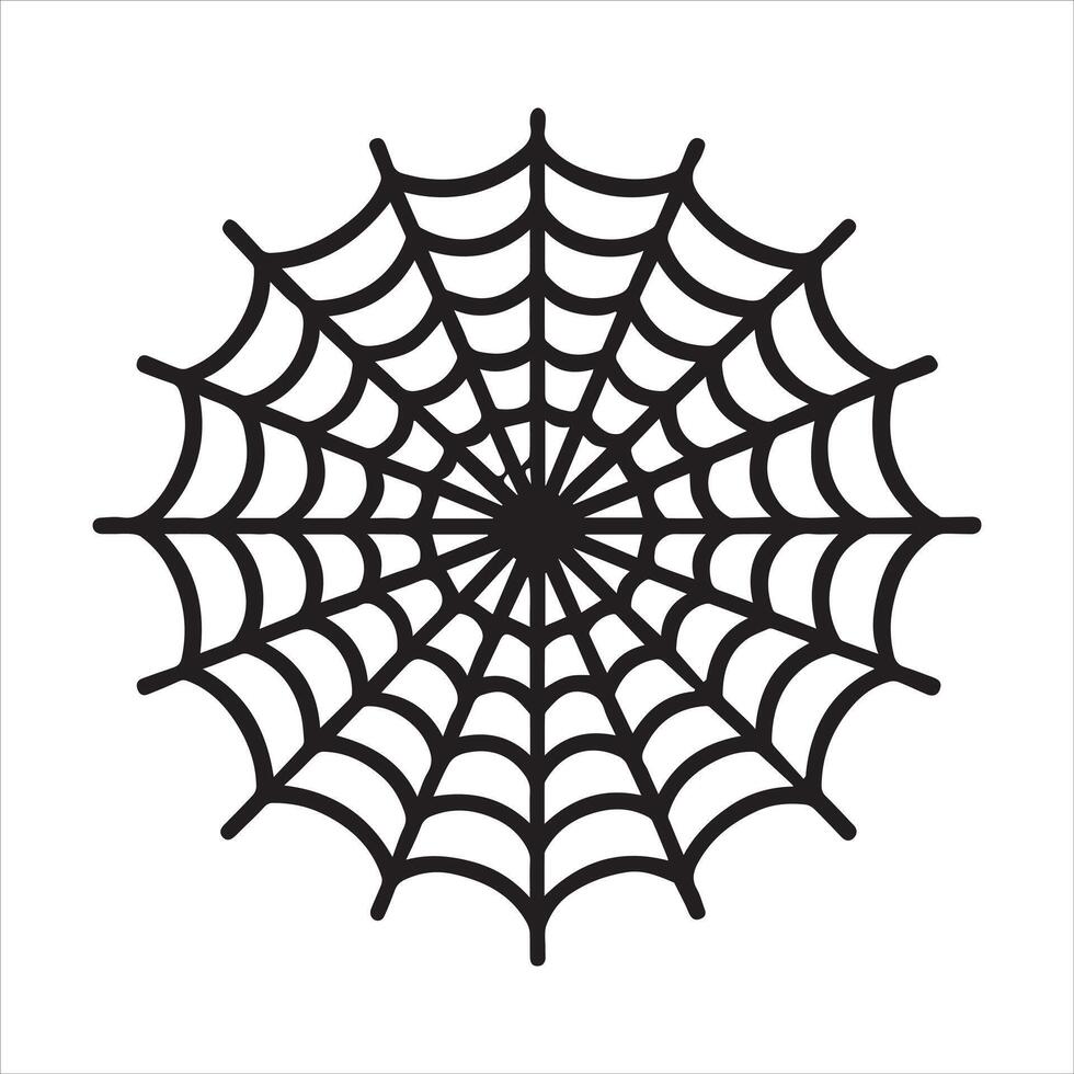 Versatile Spiderweb Silhouette for Various Projects vector