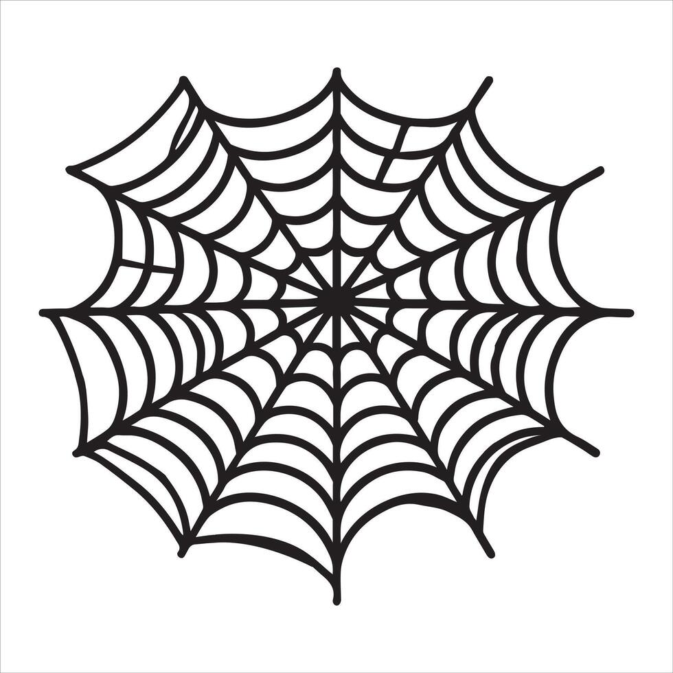 Creative Spiderweb Silhouette Design for Branding vector