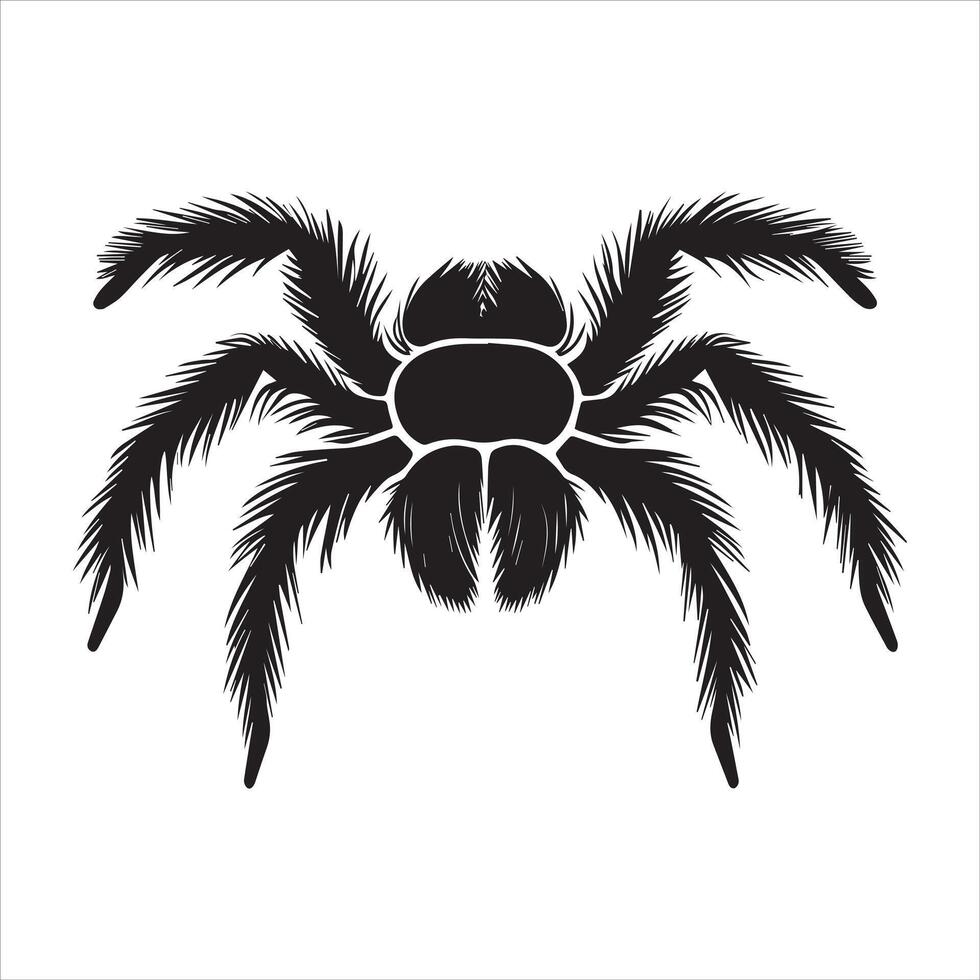 Spiderweb Silhouette Design Perfect for T-Shirts vector