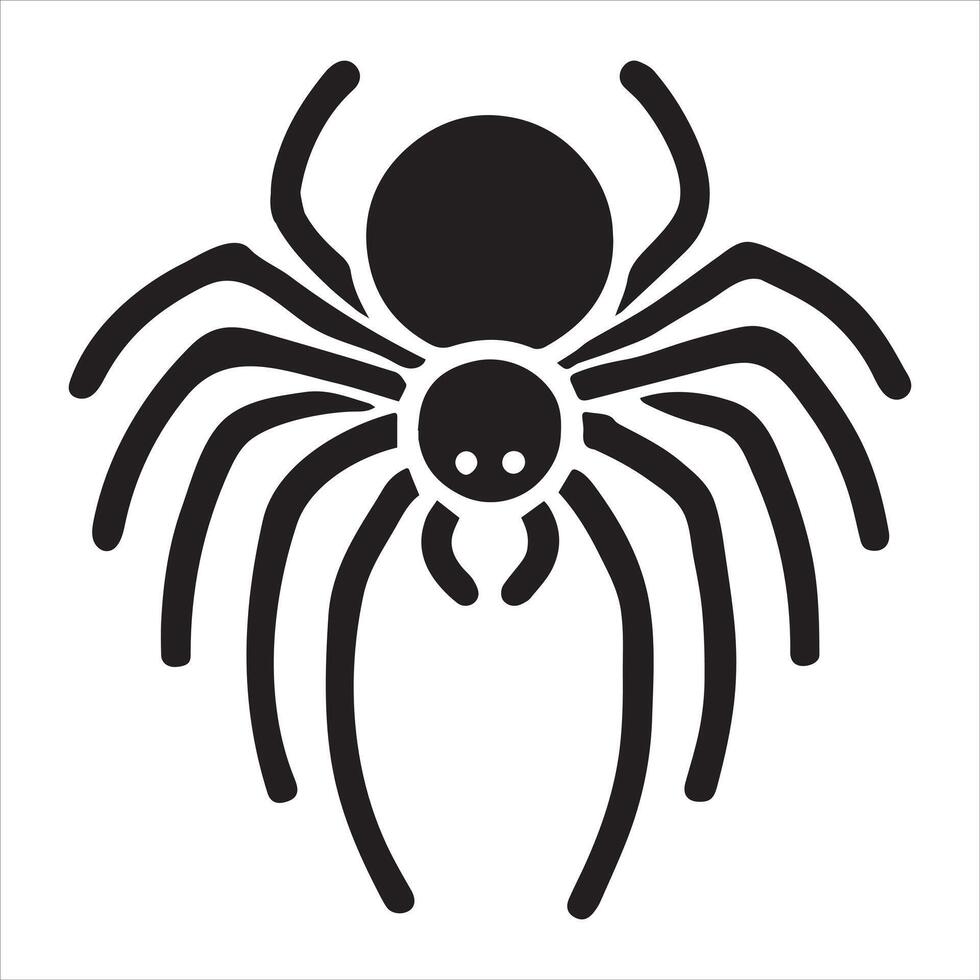 Perfectly Balanced Spiderweb Silhouette Graphic Design vector