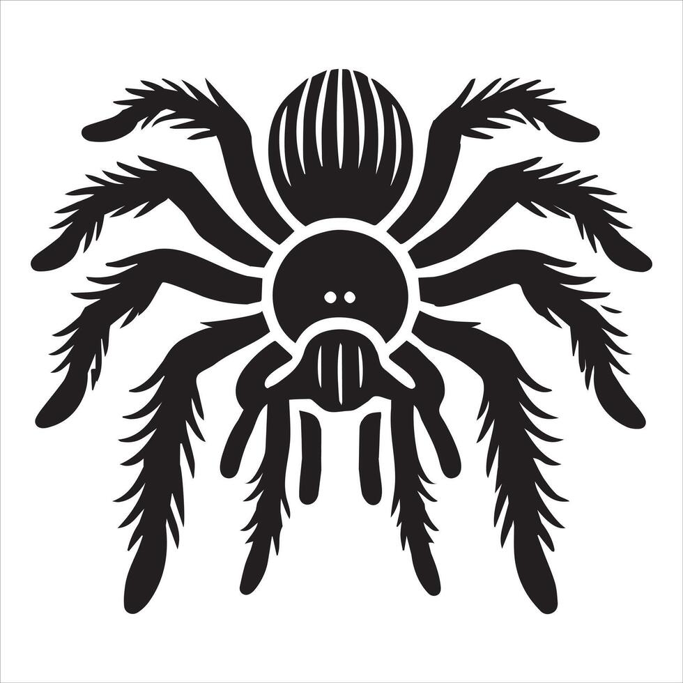 Modern Spider Silhouette Design vector