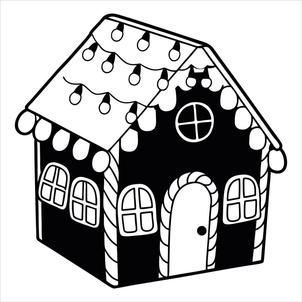 Enchanted Gingerbread House Cookie Dough Creation vector
