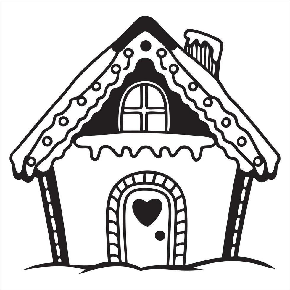 Gingerbread House Cookie Dough and Sugar Coating vector