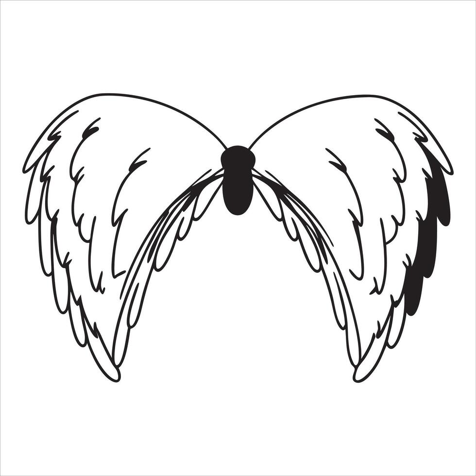 Striking Moth Design in Black and White vector
