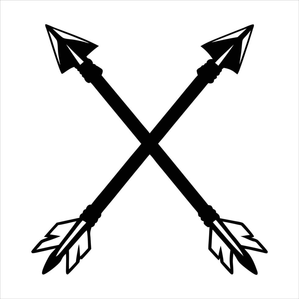 Crossed Arrows of the Hunter's Creed vector