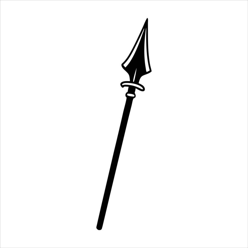 Minimalist Spear Design vector