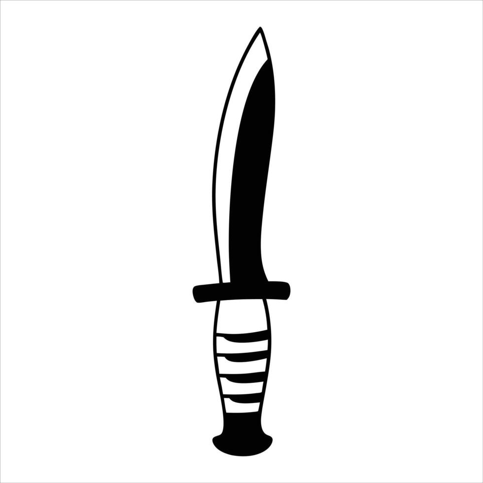Minimalist Short Sword SVG vector