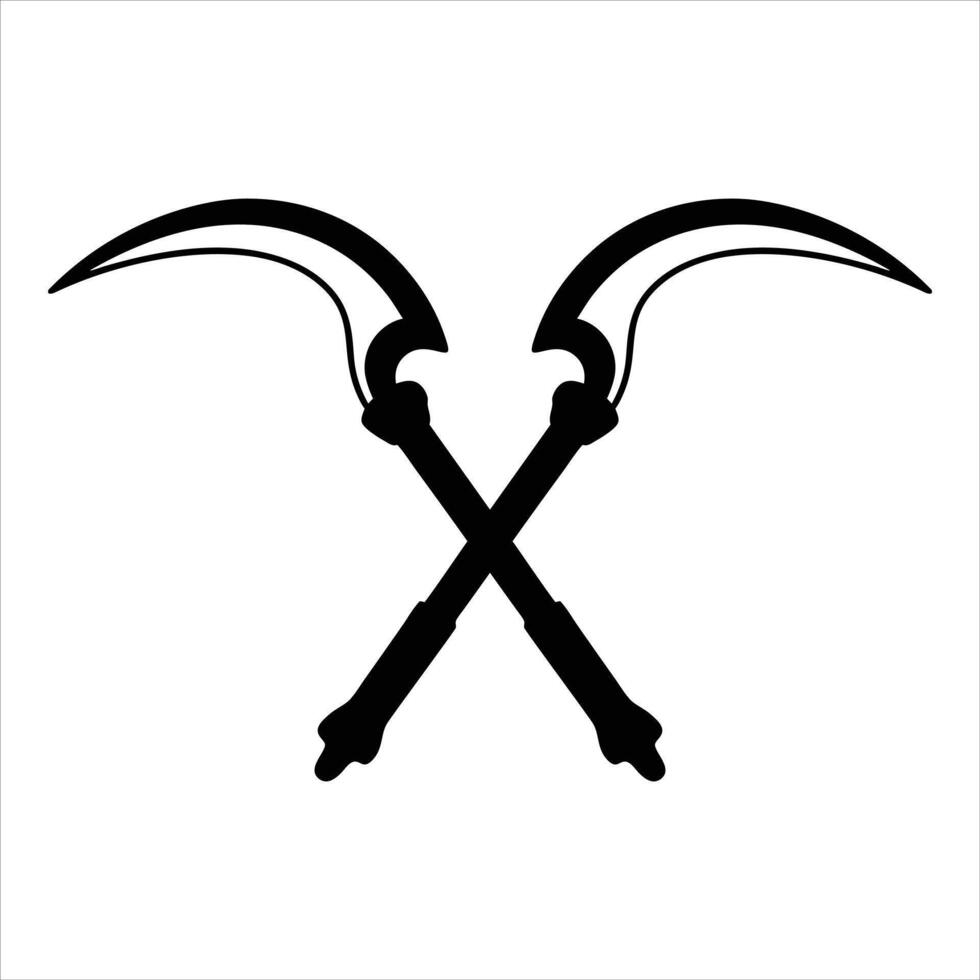 Curved Blade Farming Tool vector