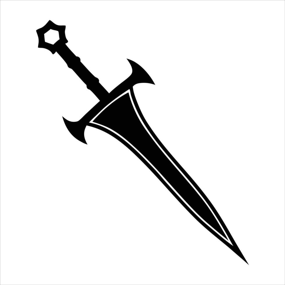 Fighters Dagger Design vector