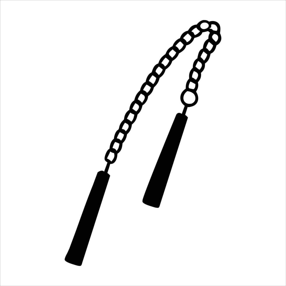 Nunchaku of the Shadow Warrior vector