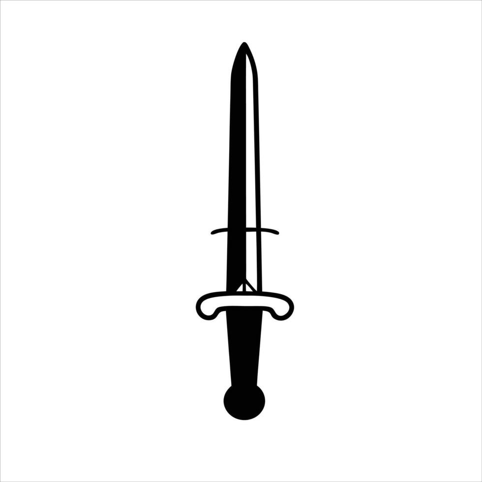 Darksteel Dagger Clipart vector
