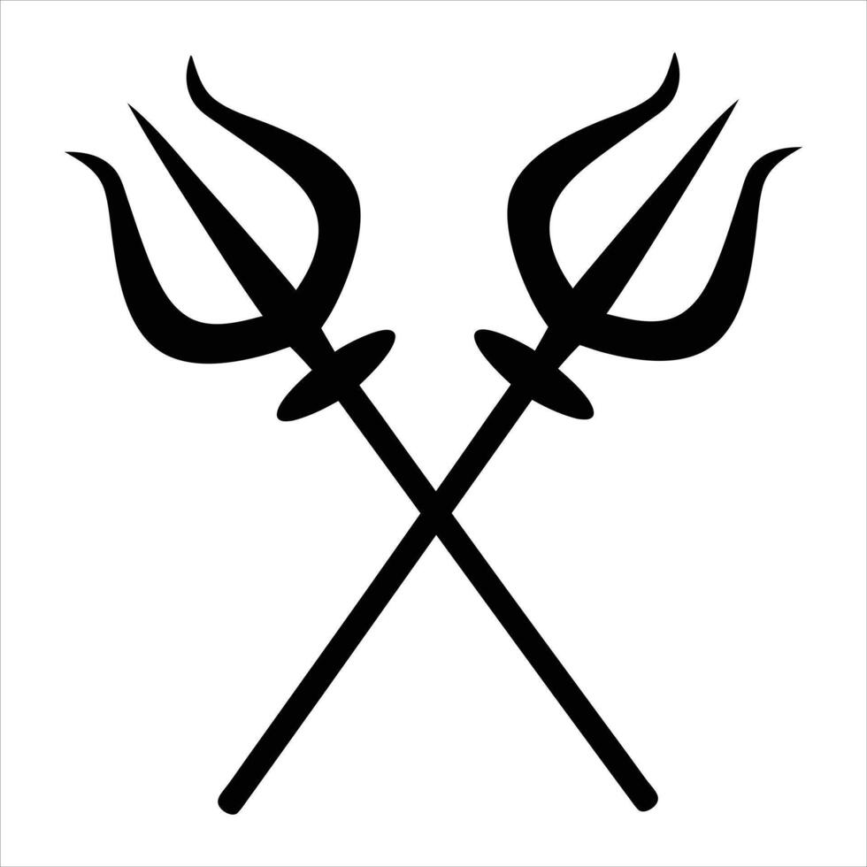Crossed Tridents of Divine Fury vector