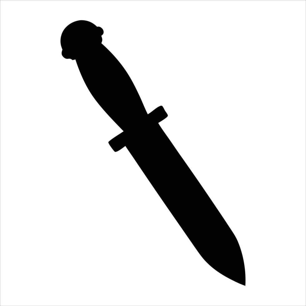 The Raven's Blade Silhouette vector