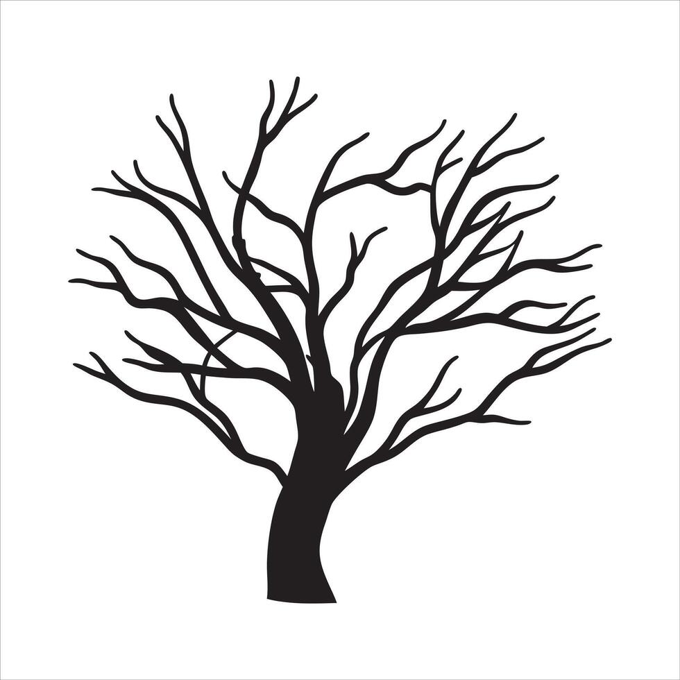 Nature Inspired Tree Branch Silhouette vector