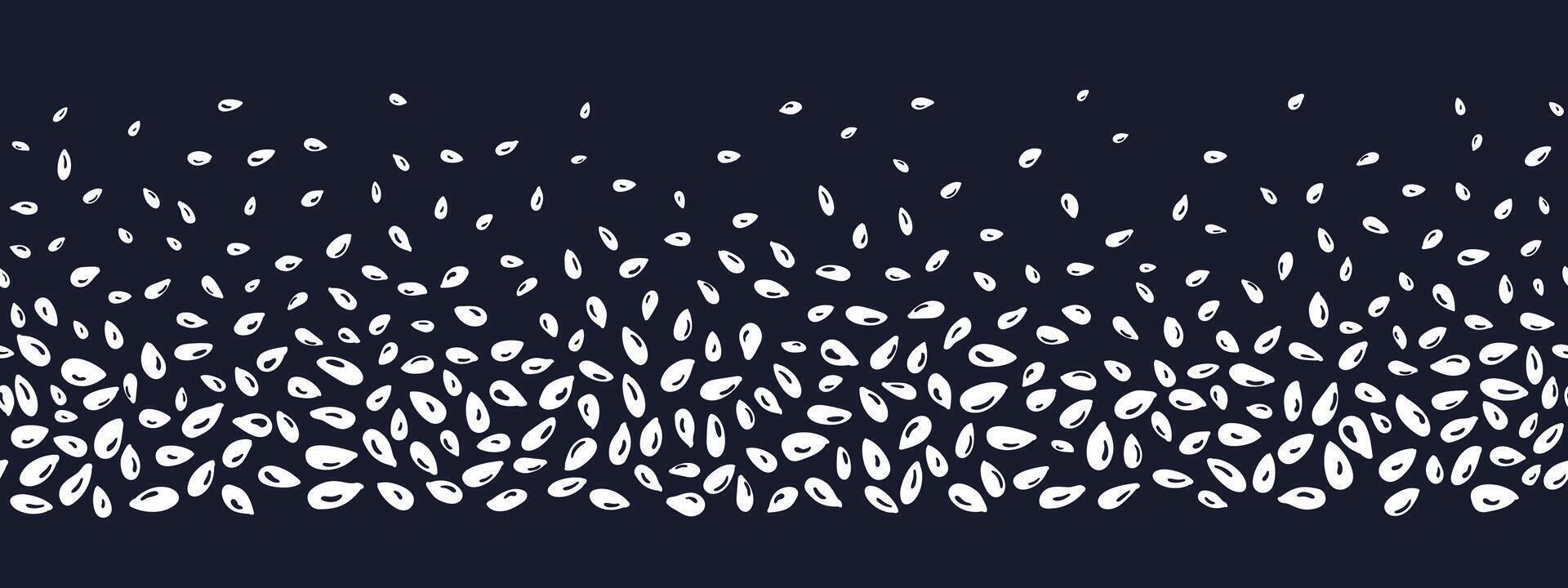 Scatters of seed Grainy texture Culinary condiment vector