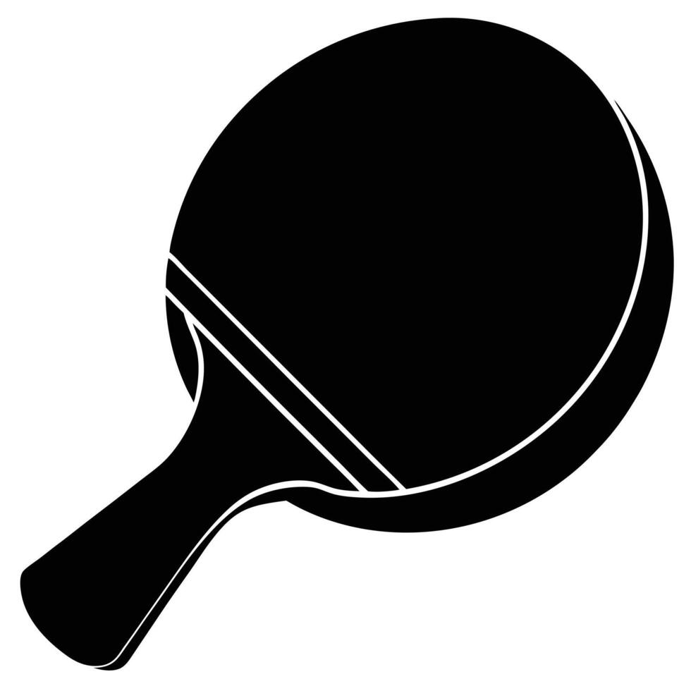 Flat Table Tennis Ball on White Background vector