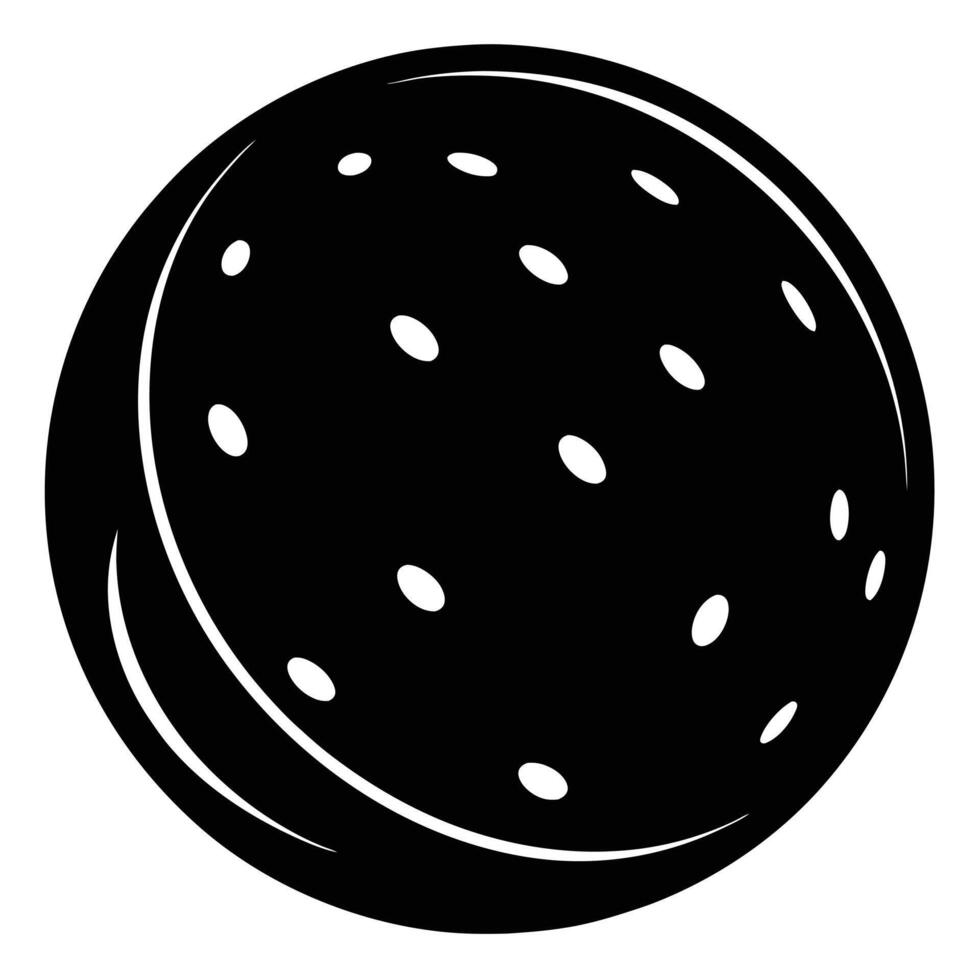 Simple Silhouette of Bocce Ball vector