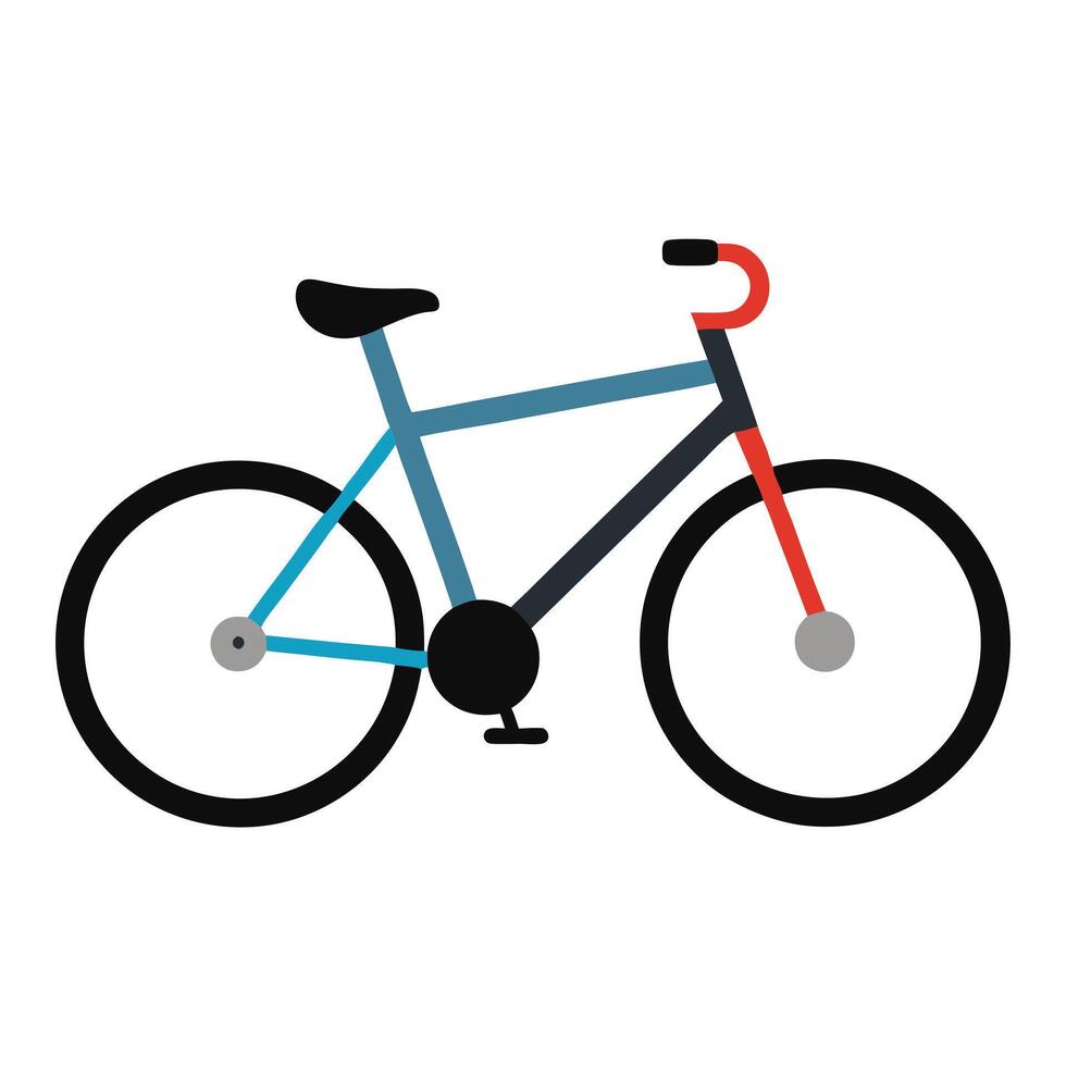 Flat design of a bicycle icon vector