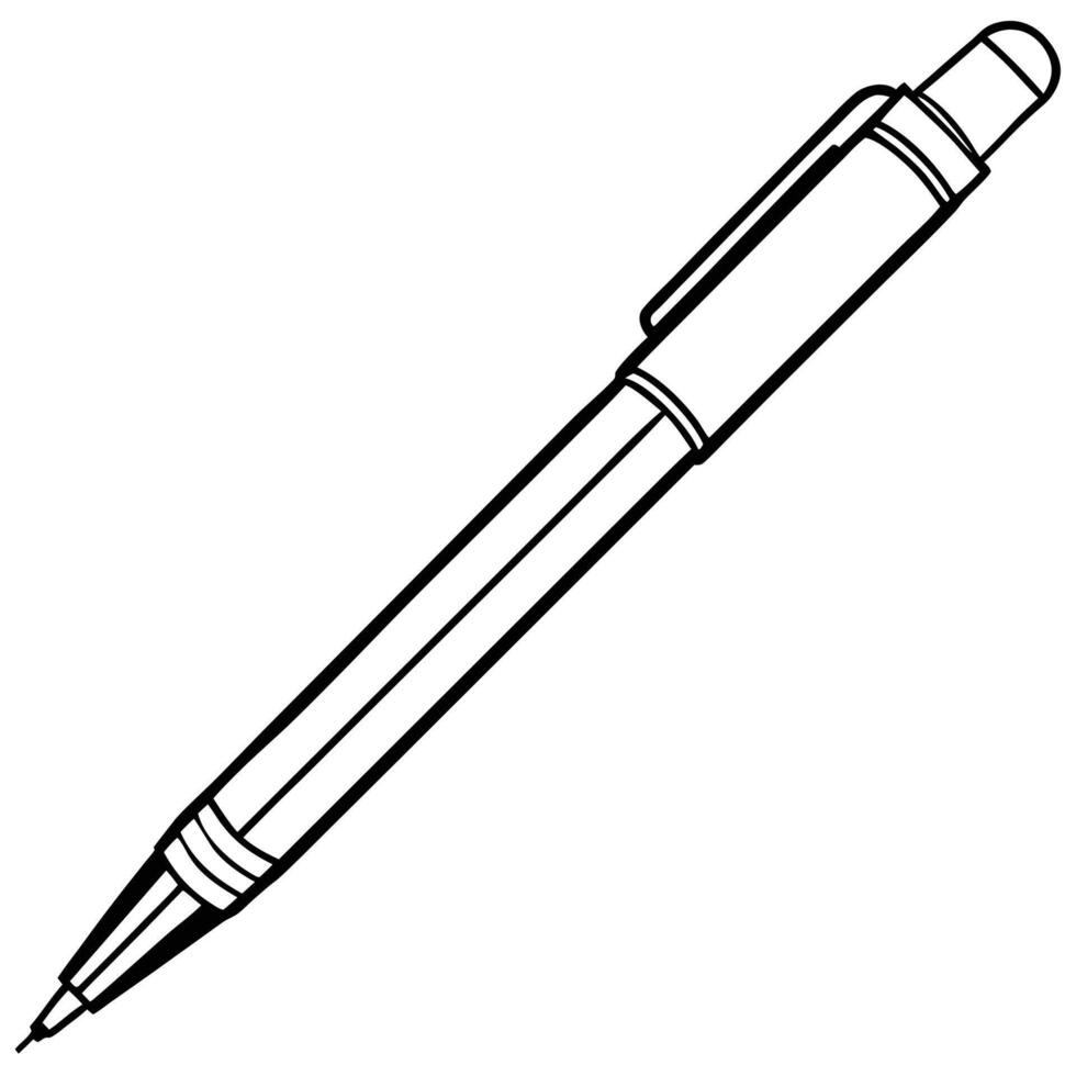 Pen Line Art Illustration for Minimal Projects vector