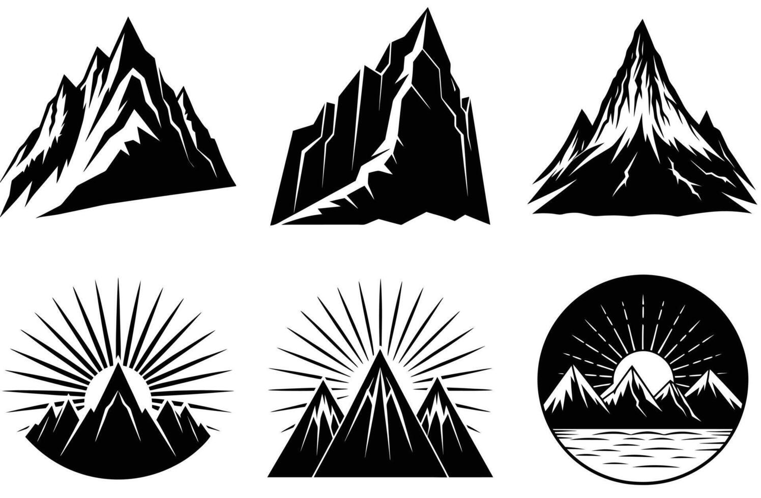 Collection of Tropical Tree Silhouettes for Eco Projects vector