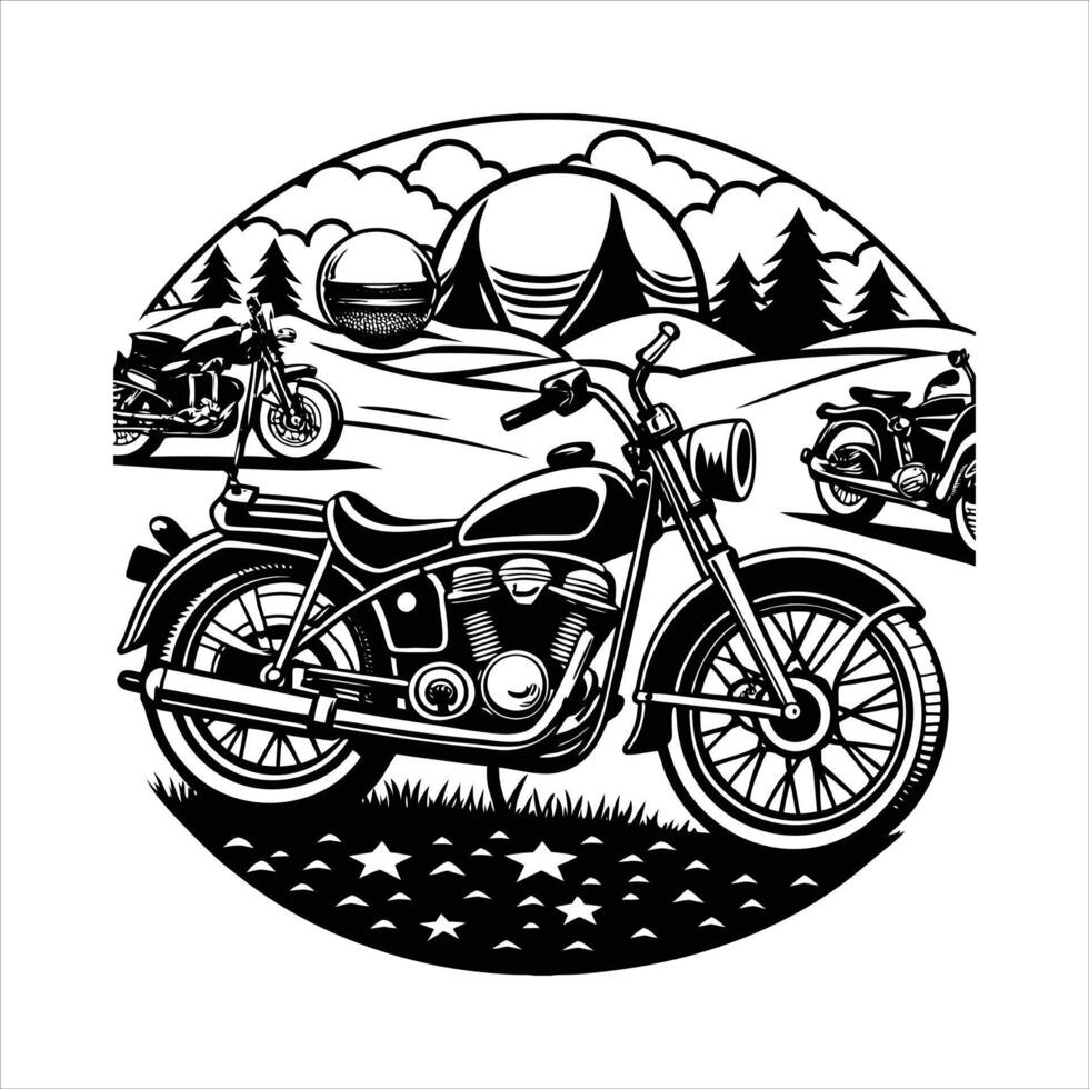 Army Motorcycle svg. vector