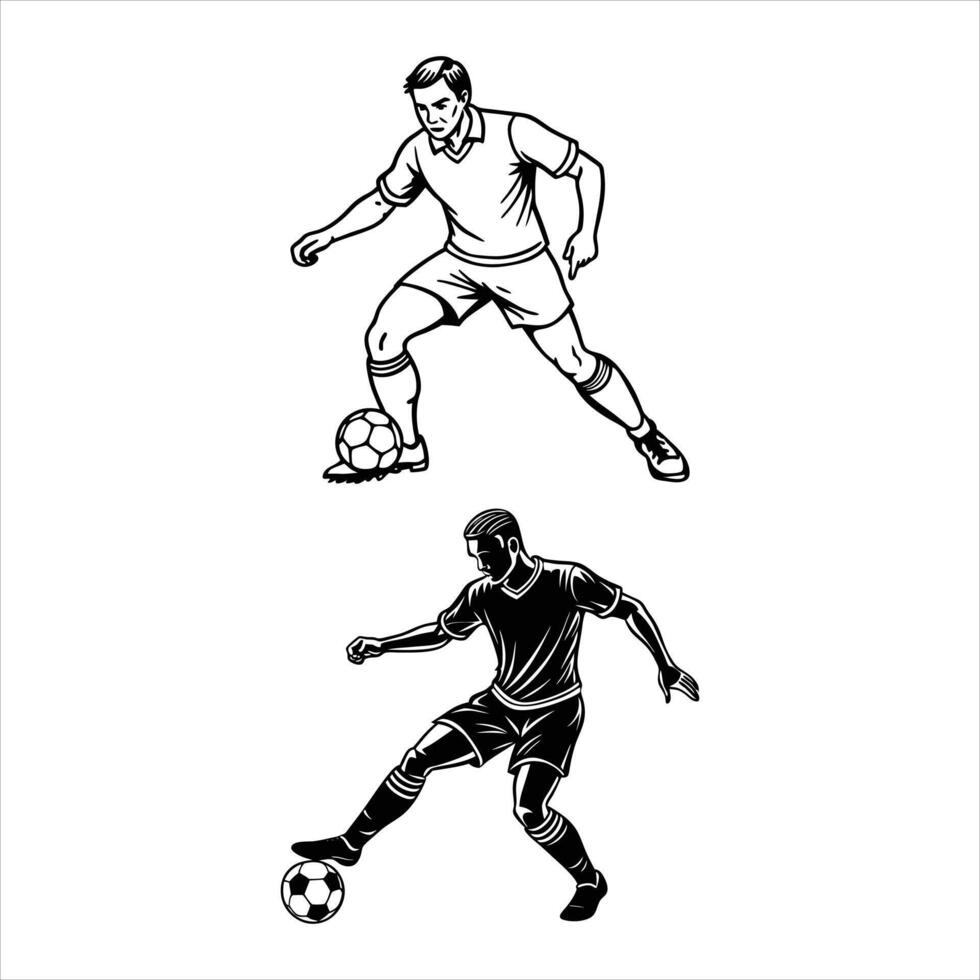 Corner Kick Vectors. vector