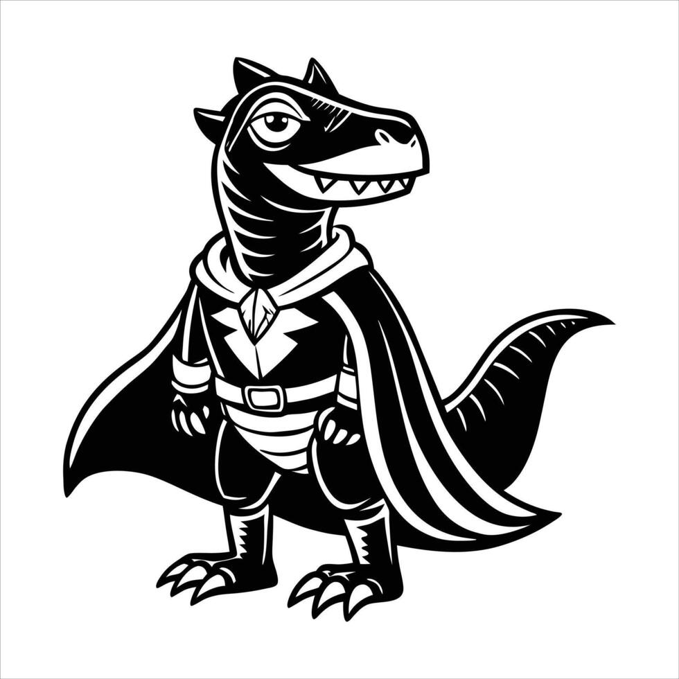 Tyrannosaurus rex dinosaur on skateboard in cartoon styl vector