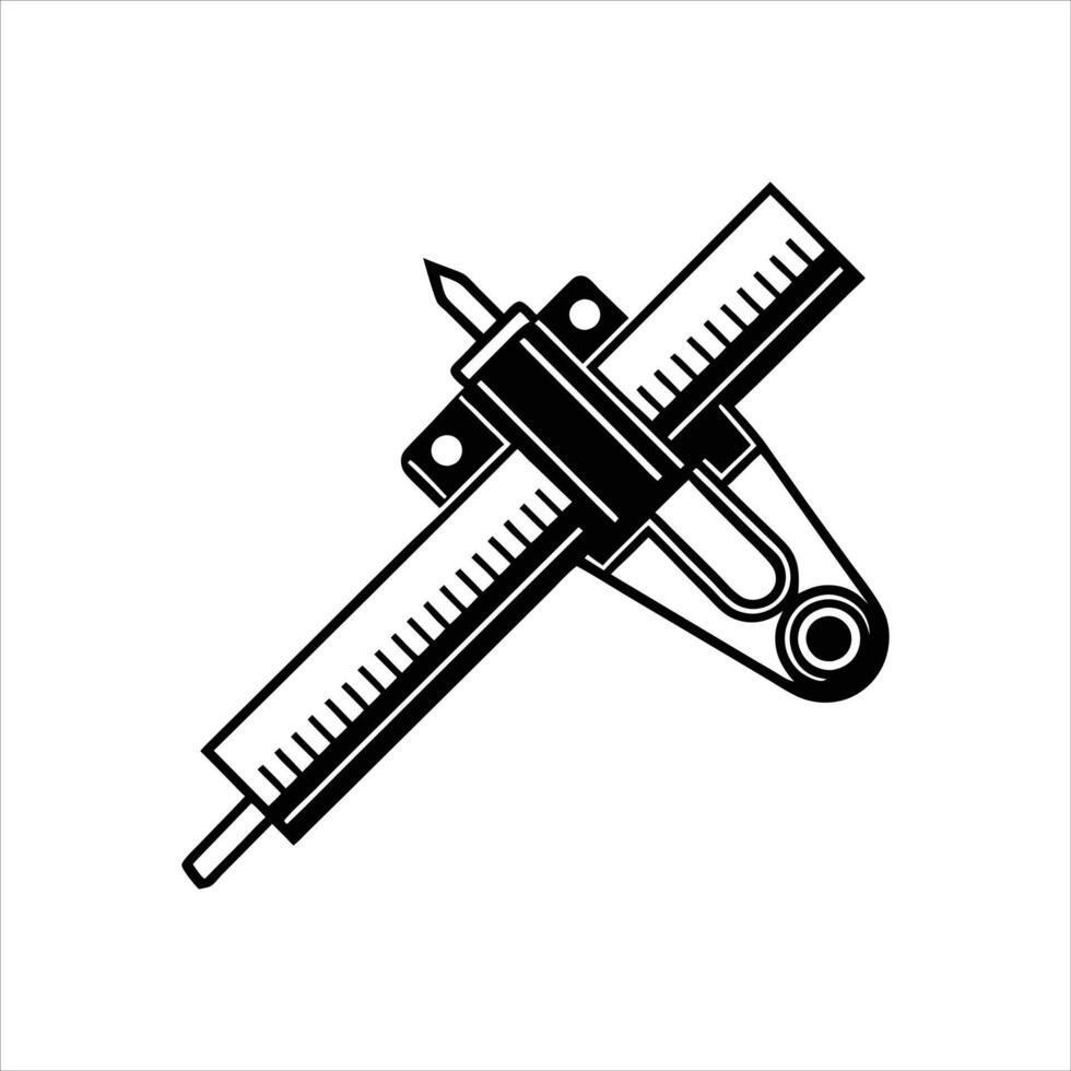 Caliper Icons Free Black and White vector