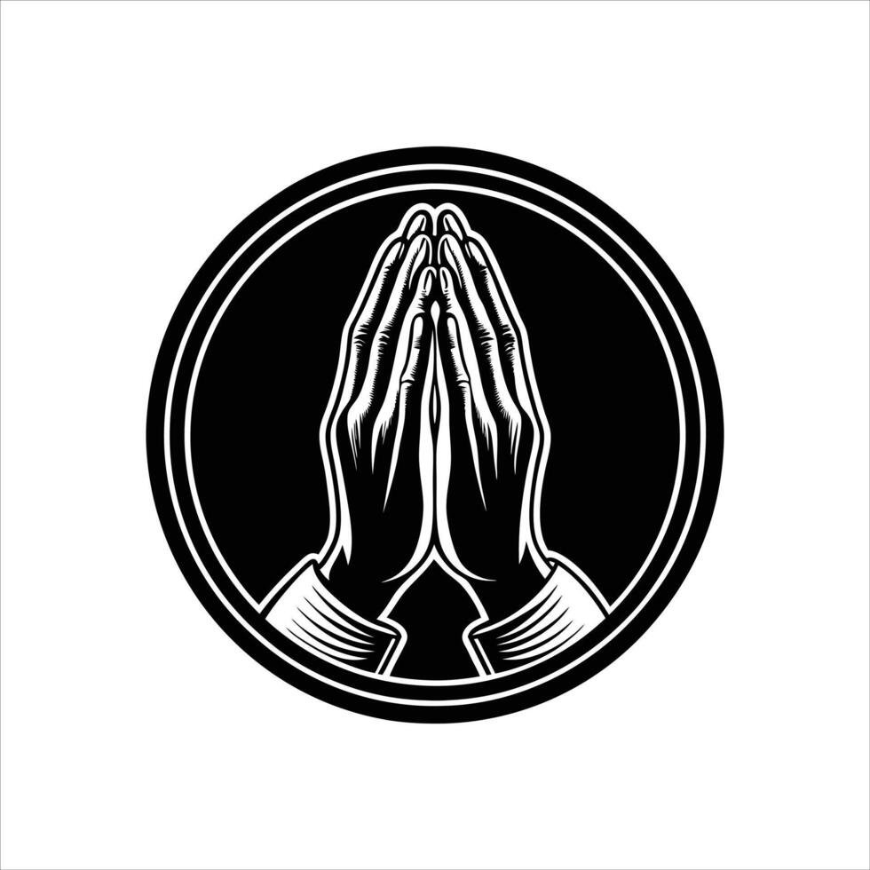 Hands A Prayer Circle Images vector