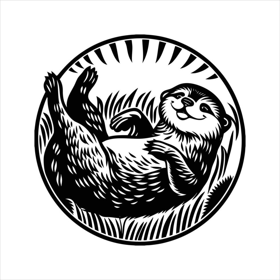 Playful Meerkat Art Vectors. vector
