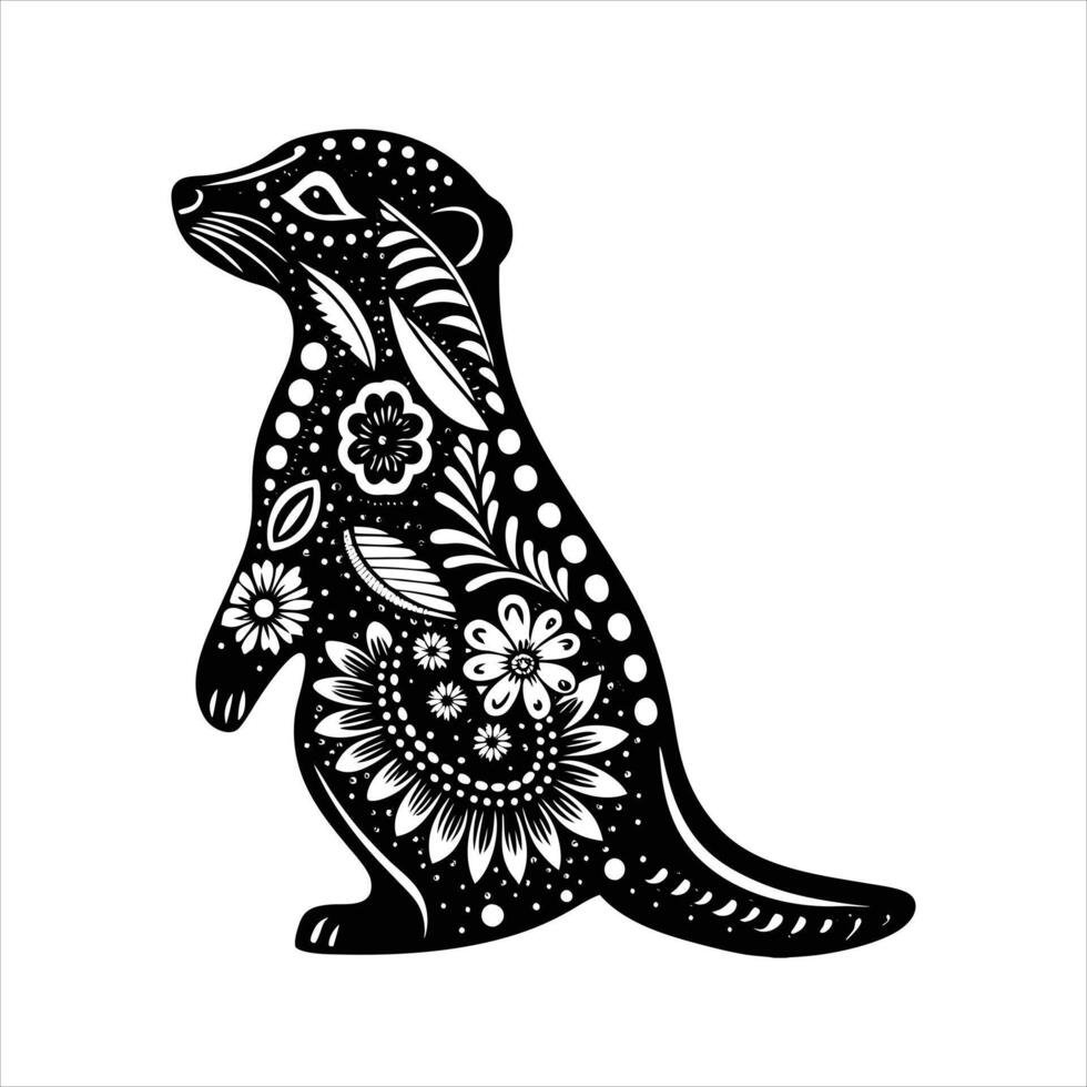 Meerkat Silhouette Images vector