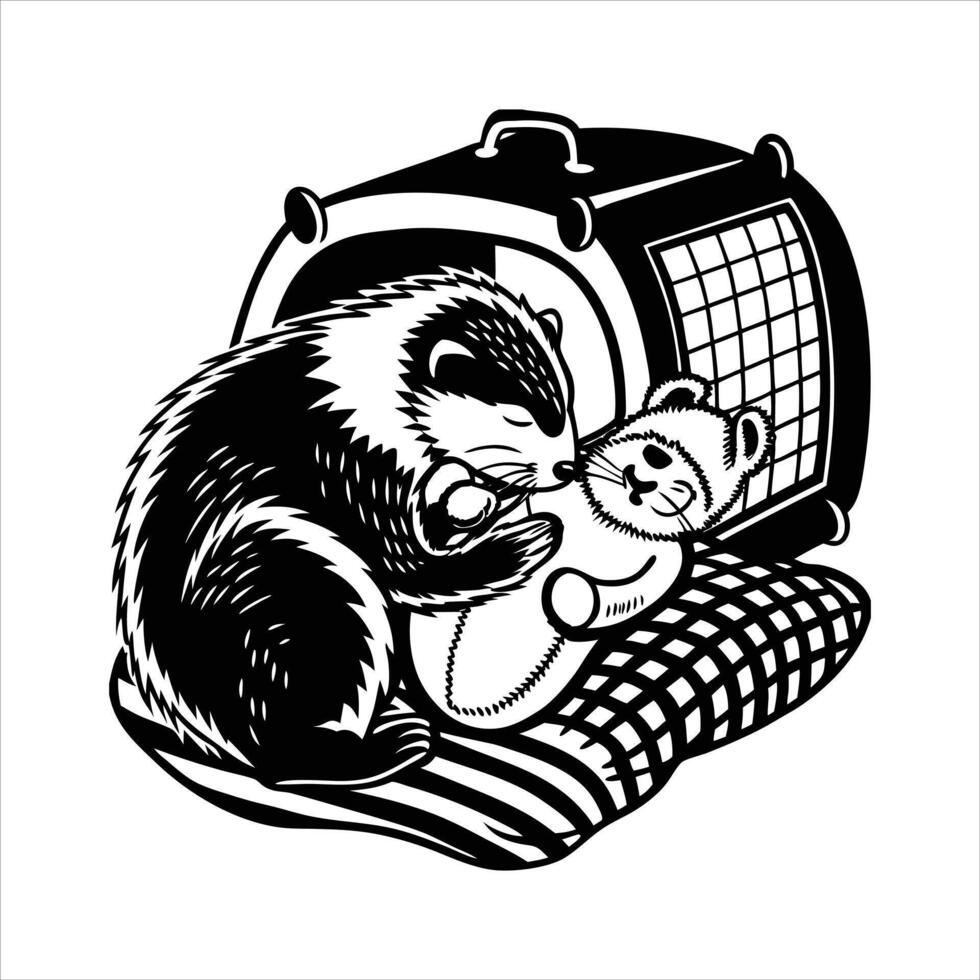 rendering of animal illustration. vector