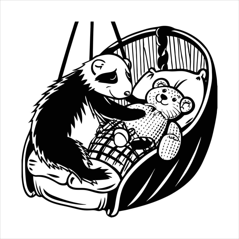 Portrait of rats or hamsters vector