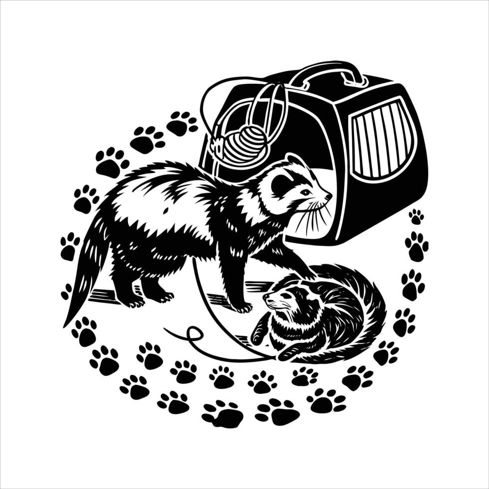 Illustration of unique cartoon character vector