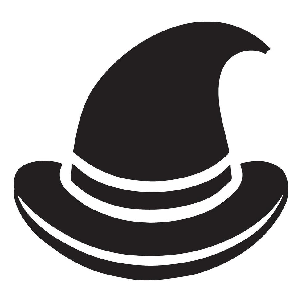 Witch's Hat Silhouette Illustration vector