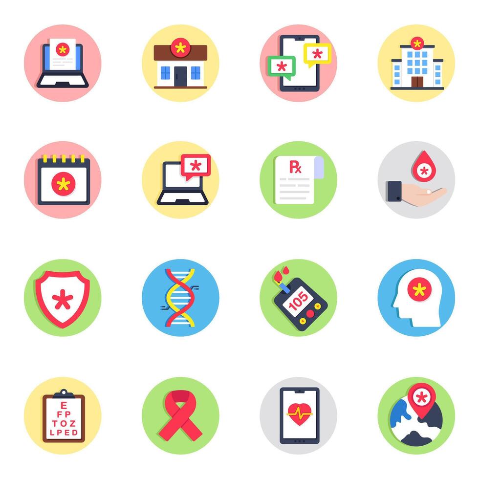 Set of Healthcare and medical vector