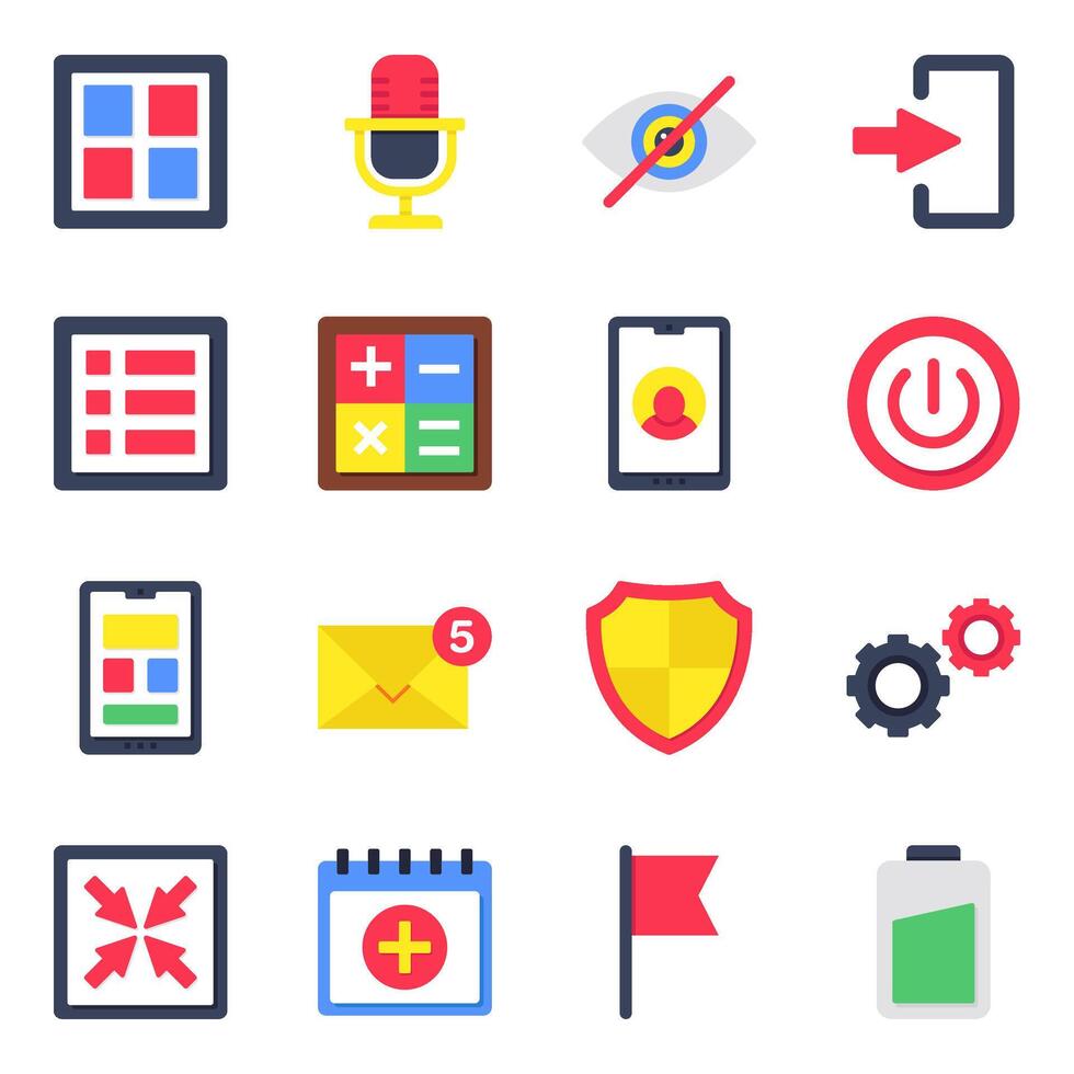 Set of icons vector