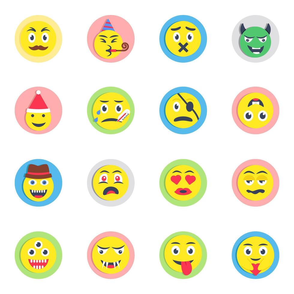 Pack of Emoticon vector